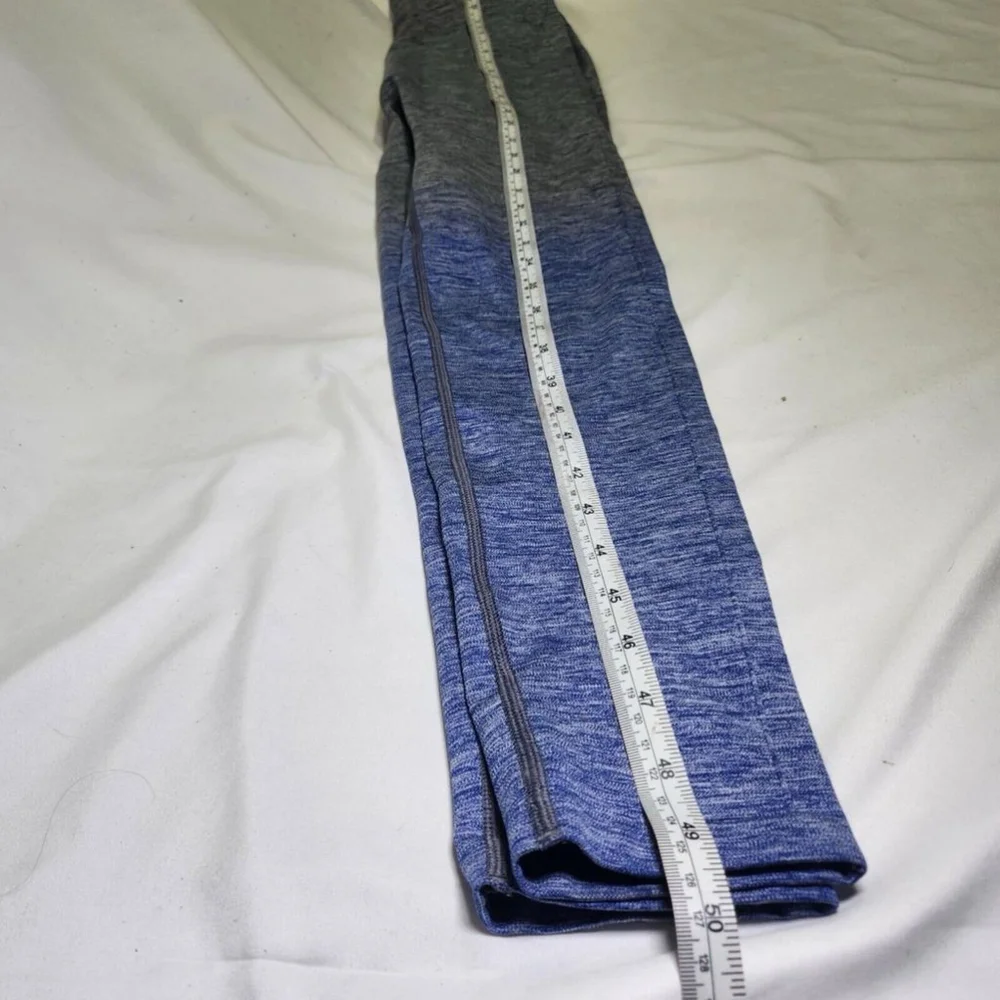 Lululemon Balance and Resist Ombre Blue and Gray Catsuit One Piece Size 6